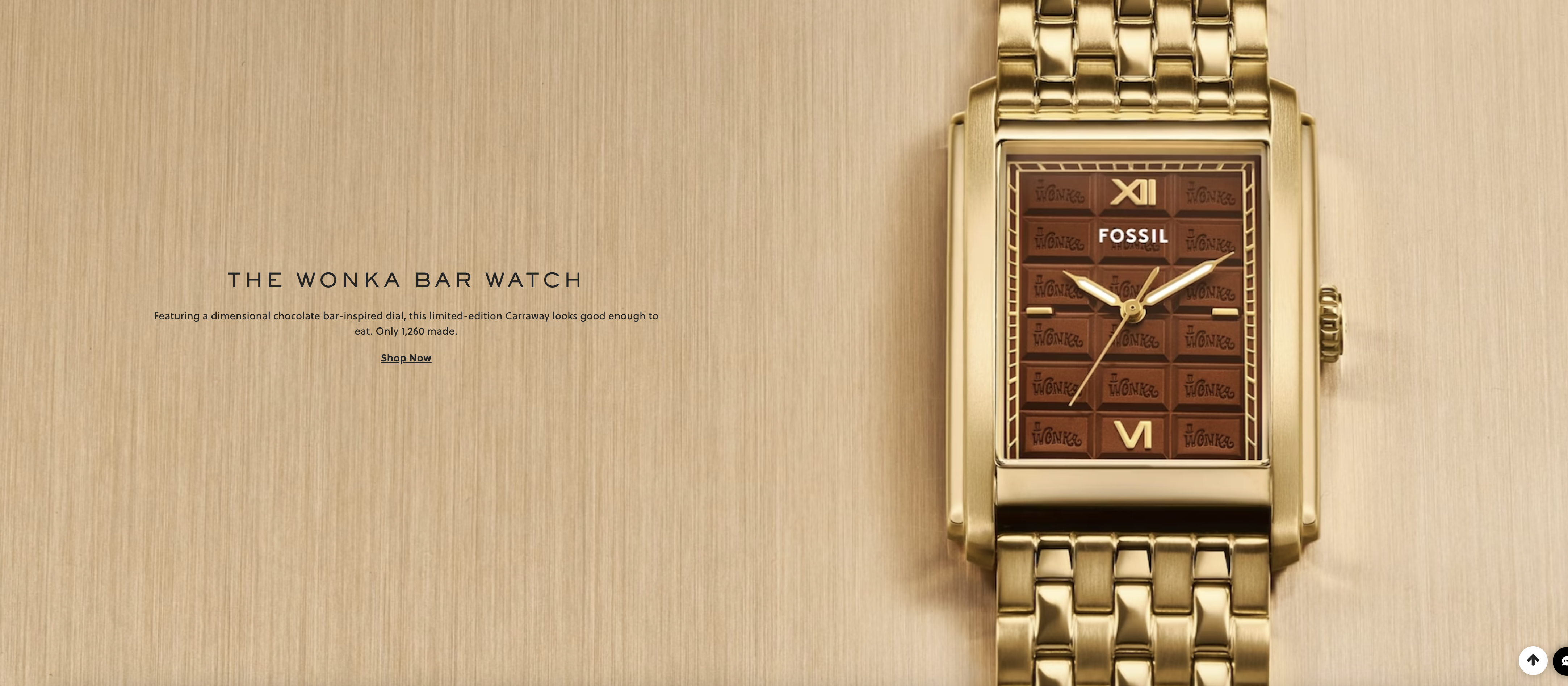 Fossil collaborations marketing sortie du film Wonka